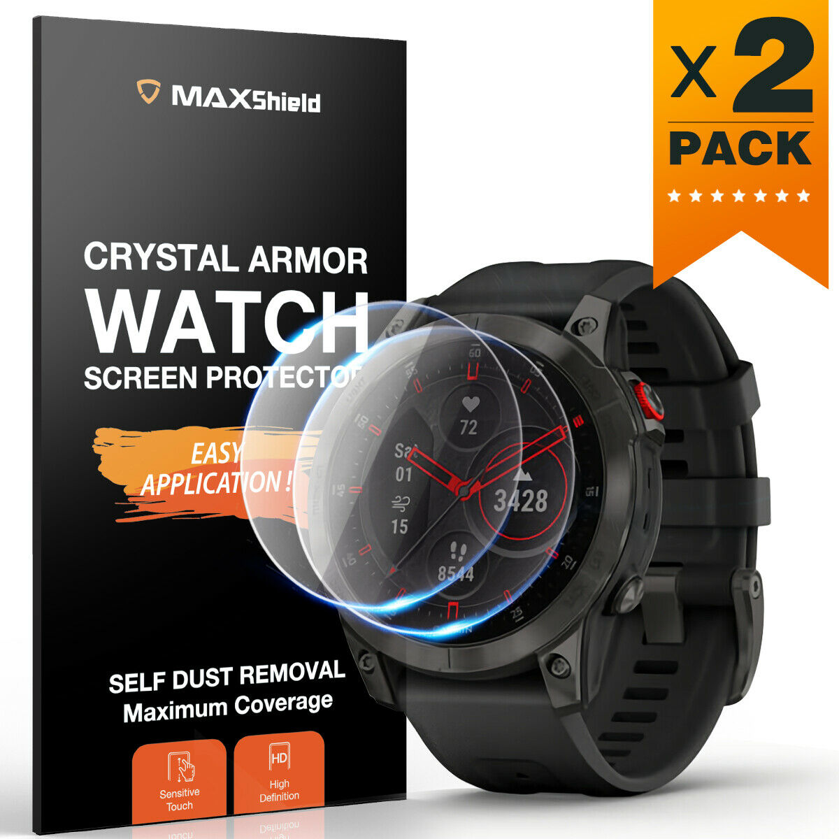 2X For Garmin Epix Gen 2 2nd Tempered Glass Screen Protector Gurad Cover 9H