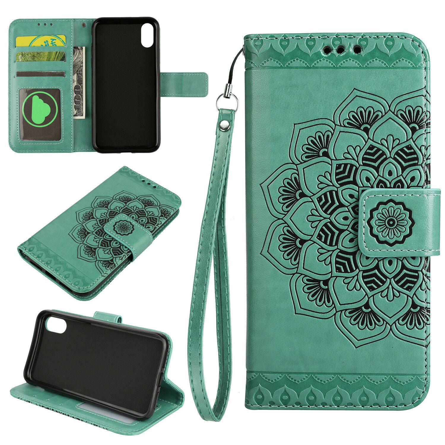 Leather Wallet Case Flip Stand Phone Case Cover For iPhone XR