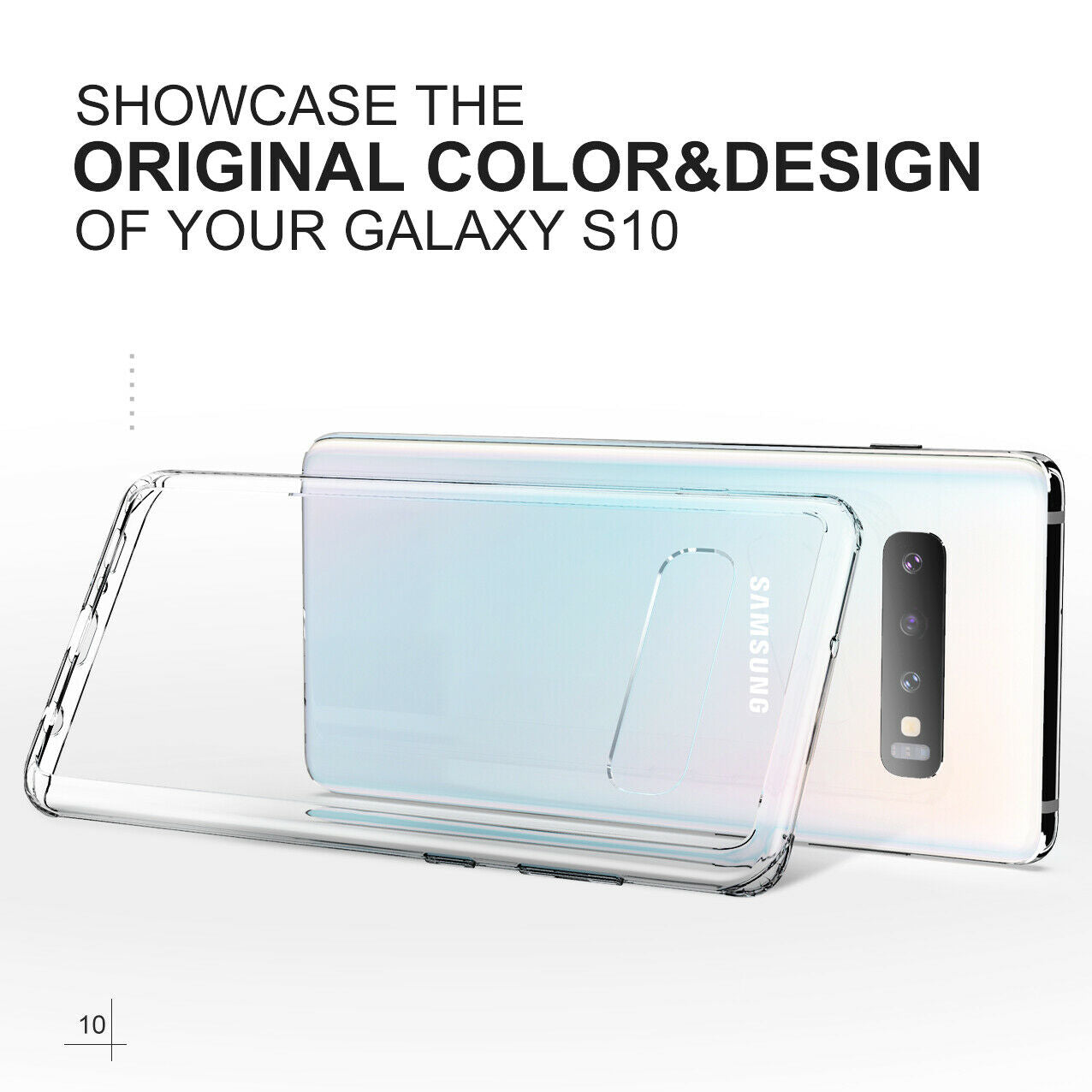 Samsung Galaxy S10 Plus Case Shockproof Crystal Bumper Case Cover