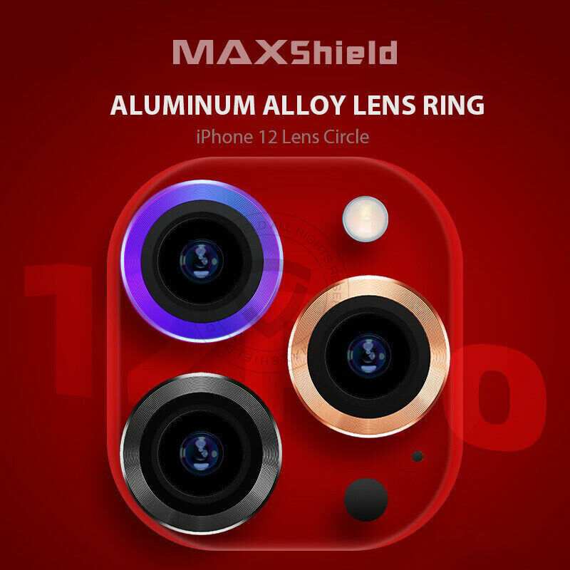[3 Packs]For iPhone 14 Series Camera Lens Metal Ring Tempered Glass Screen Protector