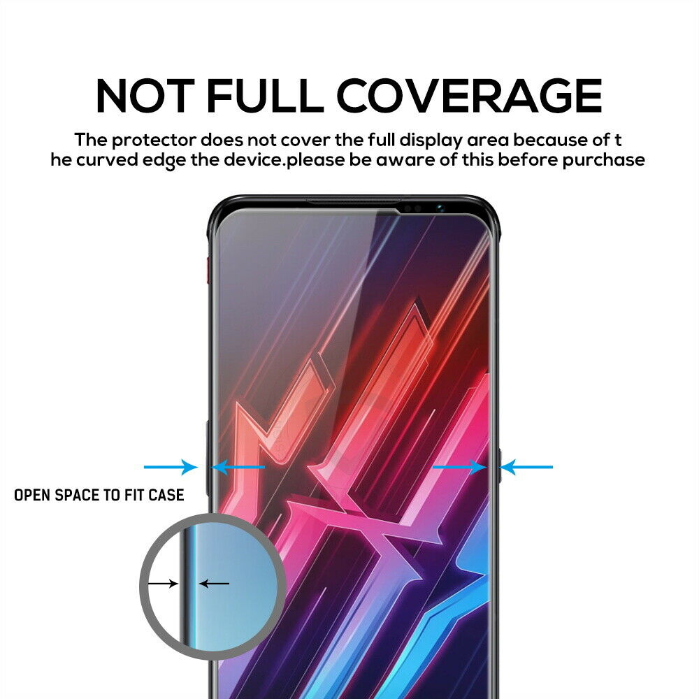 2x For ZTE Red Magic 6 Pro 5G Tempered Glass Screen Protector Full Coverage HD