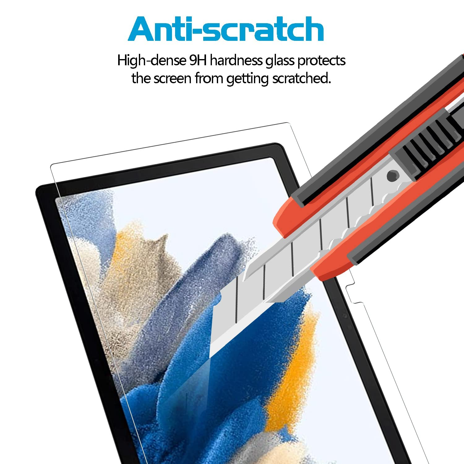 Galaxy Tab S6 lite Screen Protector Tempered Glass Full Cover