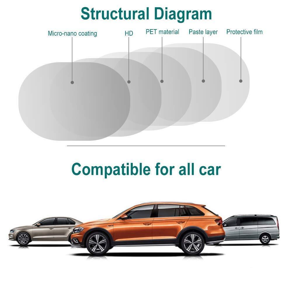 Car Side Truck Rearview Mirror Protector Film Waterproof Anti-Fog Rain-Proof AU