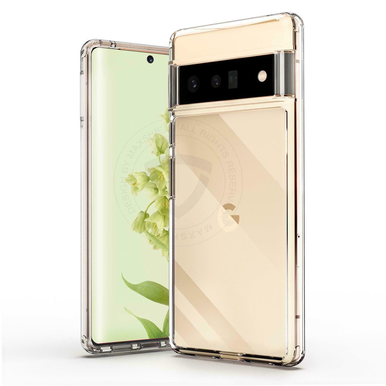 For Google Pixel 6A Case Clear Shockproof Cover Screen Protector