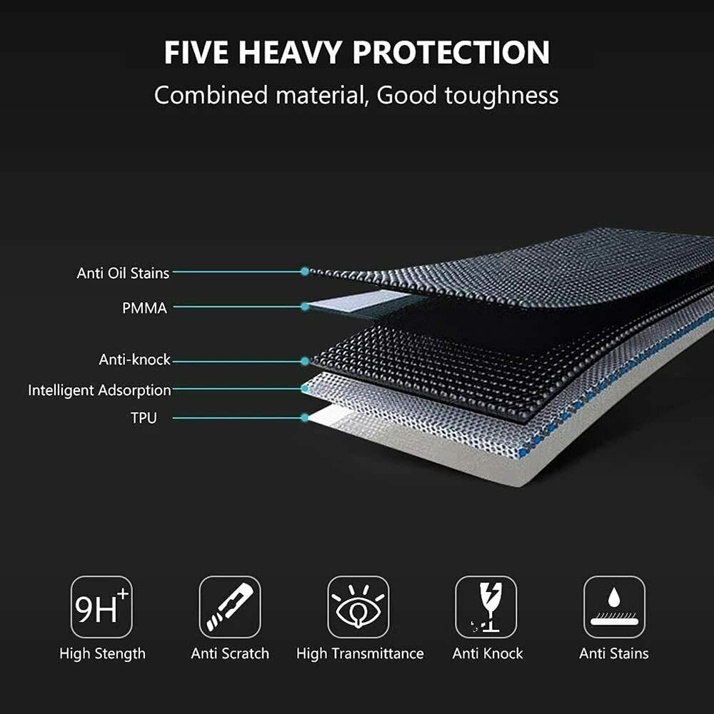 2X For Garmin Venu 2 Plus Full Cover Tempered Glass Screen Protector Cover Guard