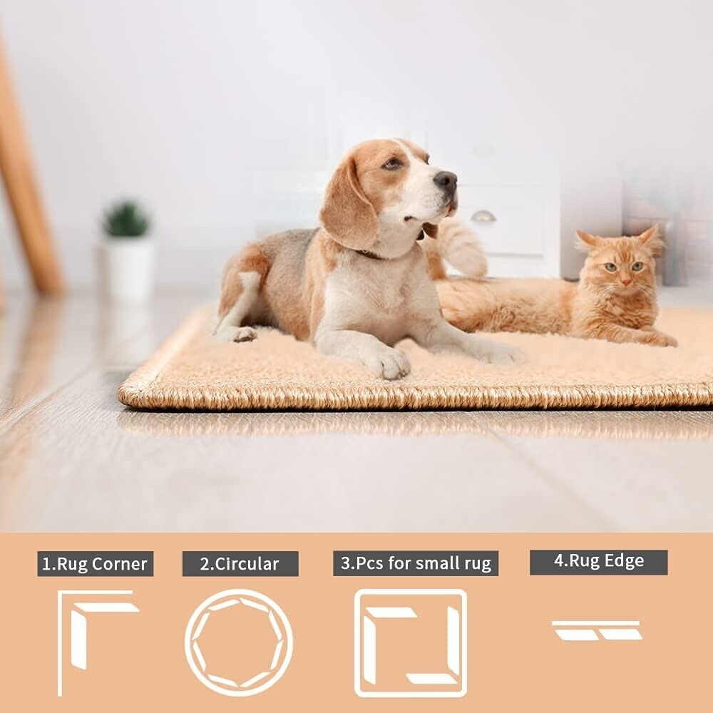 Rug Grippers Reusable Anti Skid Non Slip Washable Grip Floor Carpet NEW