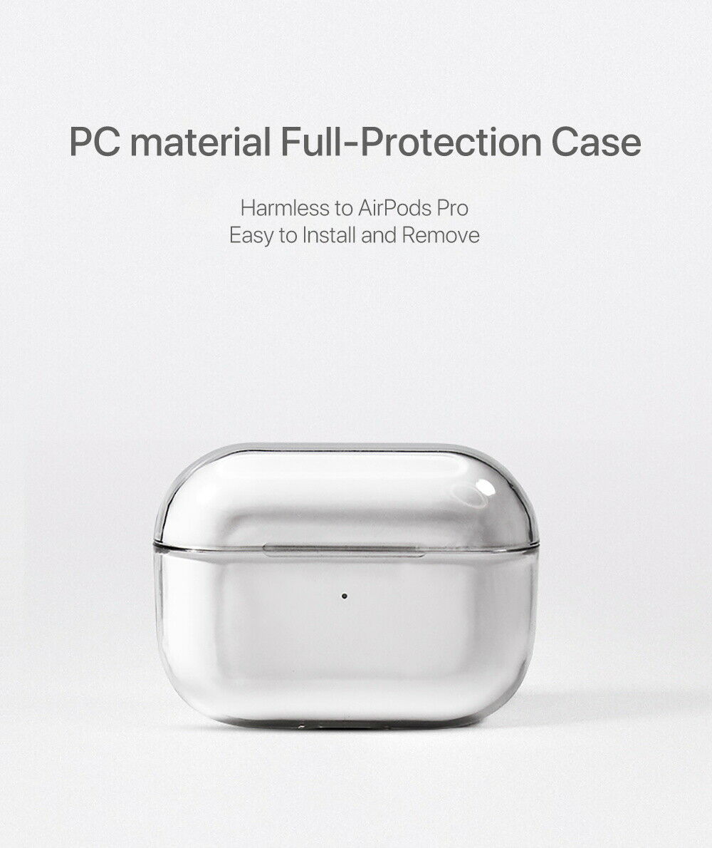 For Apple Airpods 2/1 Gen Case Cover Crystal Clear Silicone Transparent