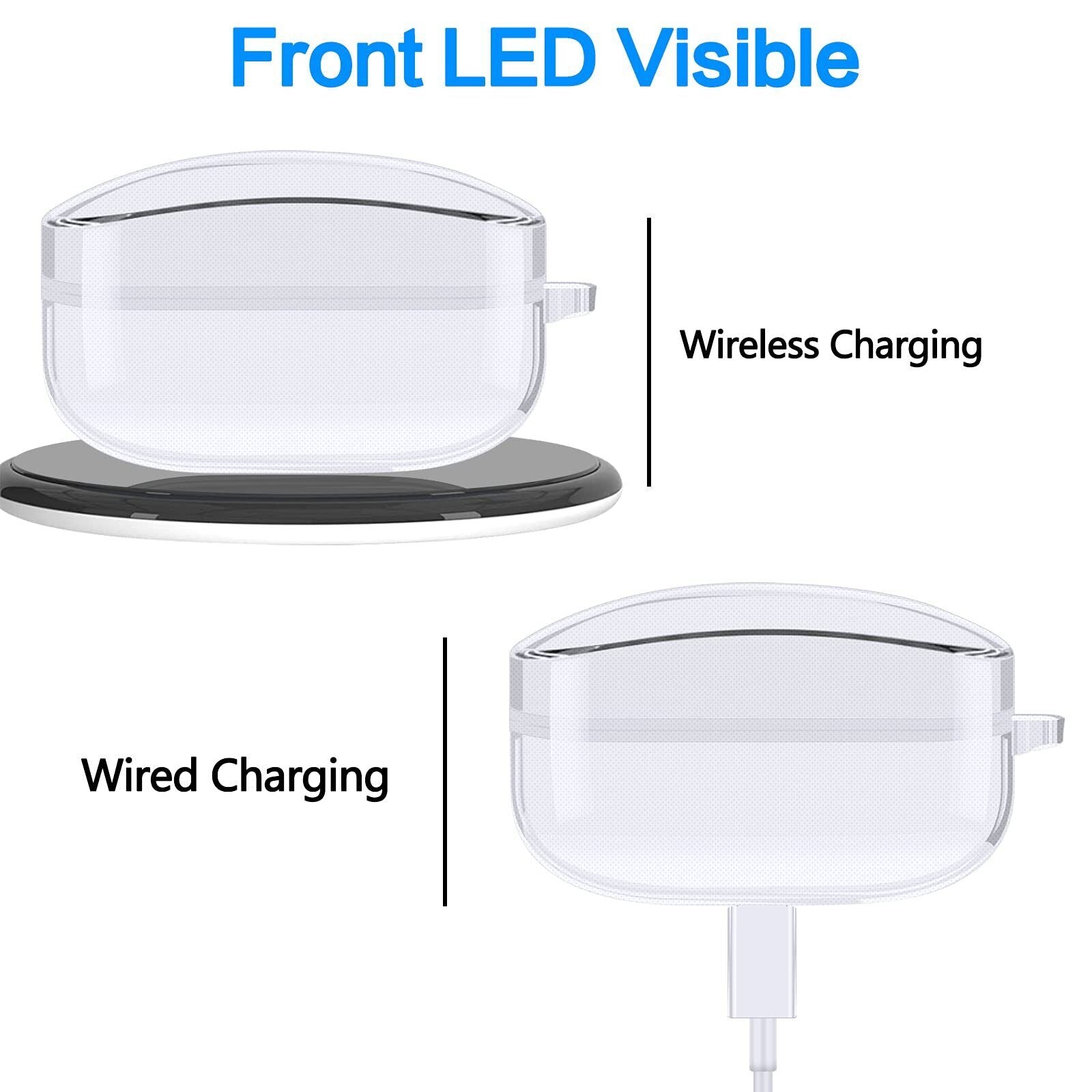 For Sony WF-1000XM4 M3 Clear Case Cover Shockproof Silicone Soft Full Protective