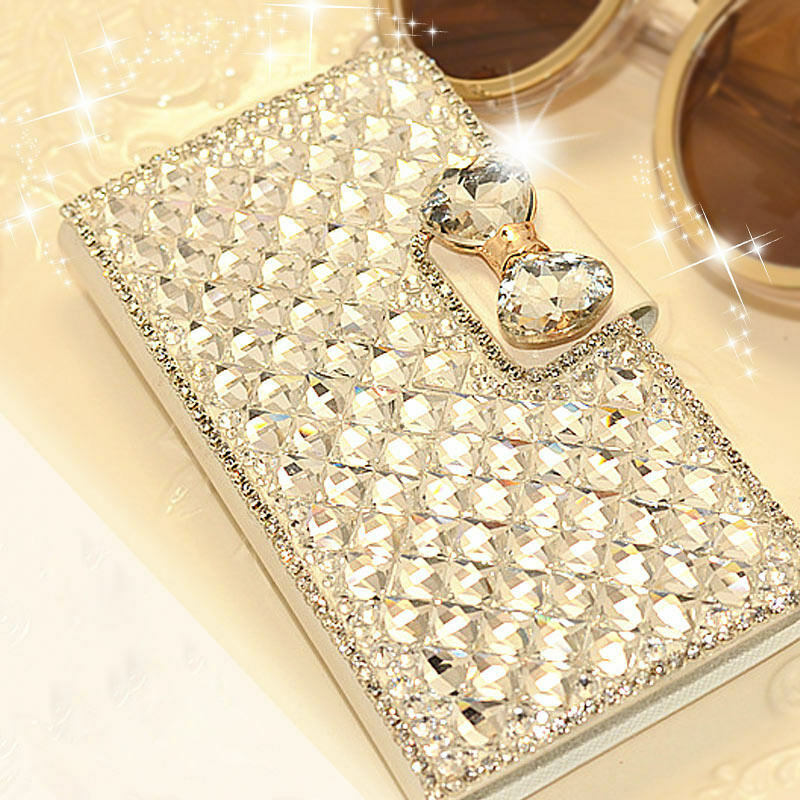 Samsung Note10  Bling Crystal Diamond Leather Flip Stand wallet Case