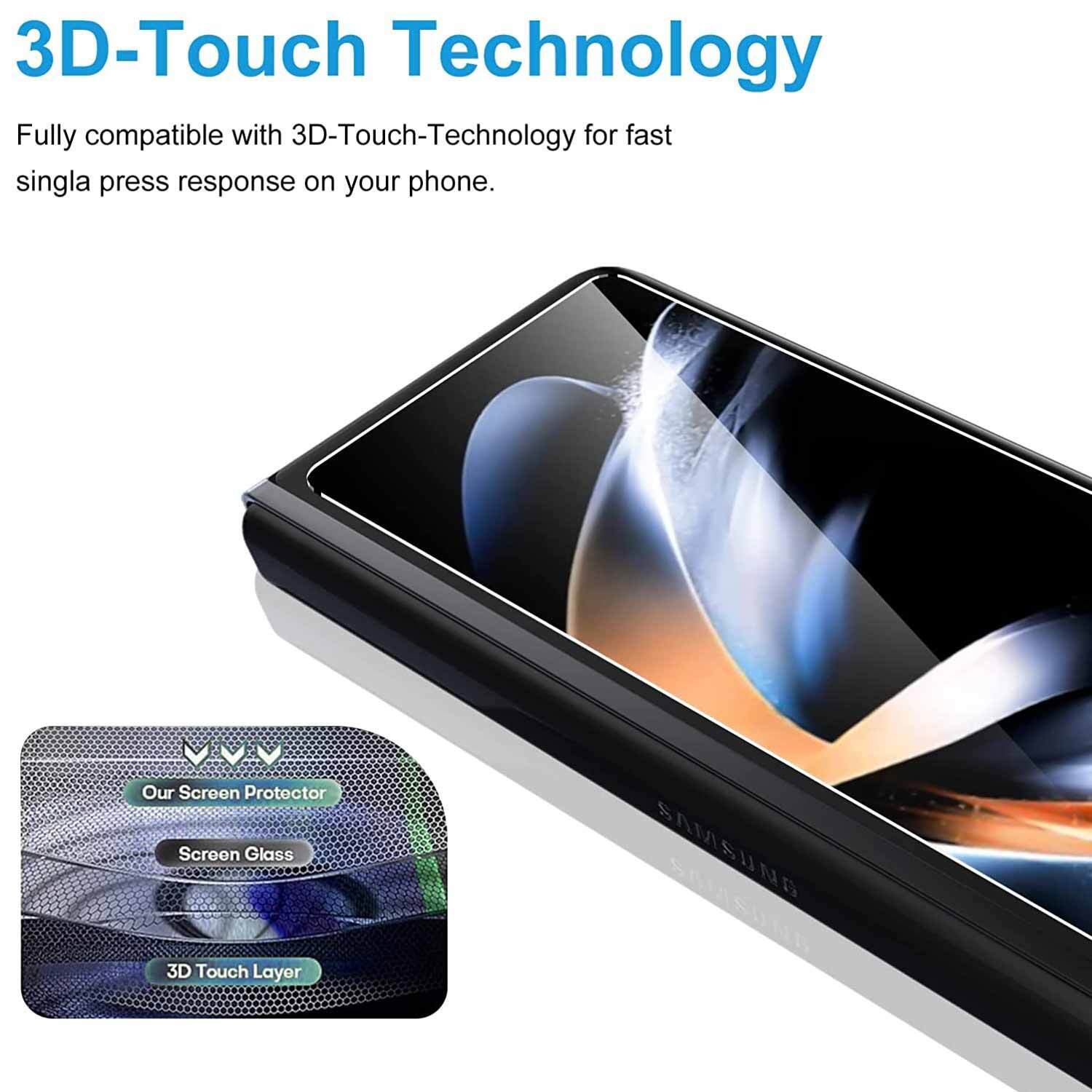 MAXSHIELD For Galaxy Z Fold 3 5G Tempered Glass Screen Lens Camera Protector