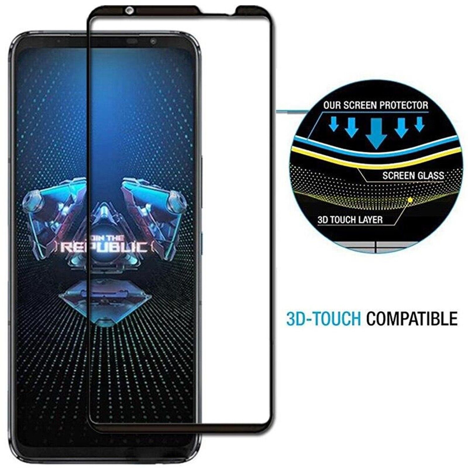 ASUS Phone ROG 6 6 Pro 5S 5 Ultimate Tempered Glass Screen Protector LCD Cover