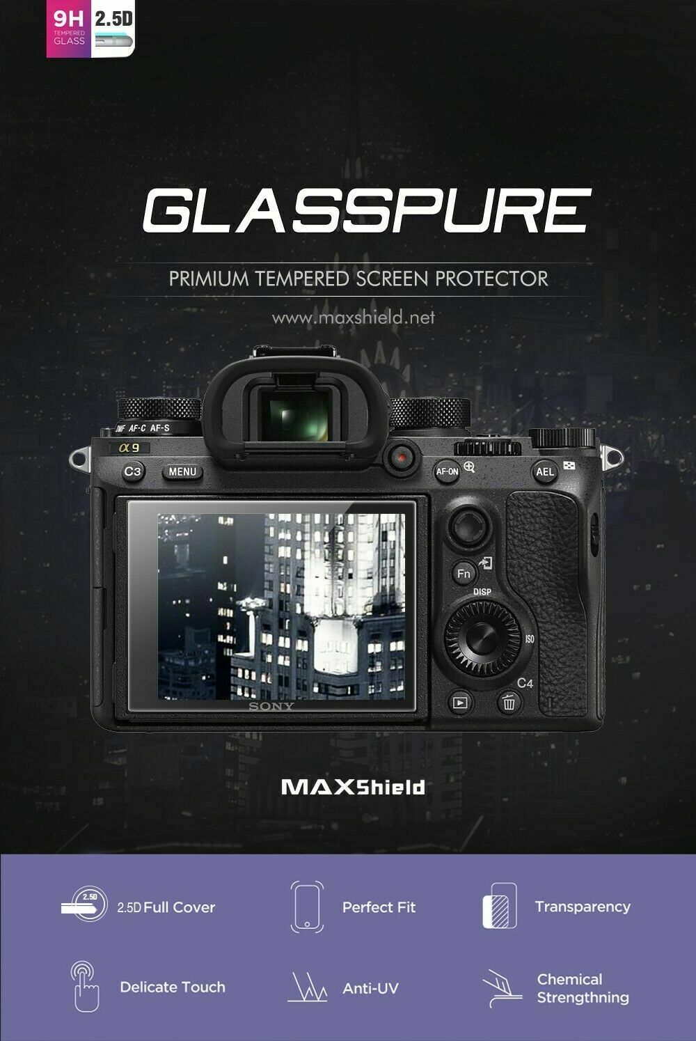 Tempered Glass Screen Protector For Sony A7 IV M4 2021 Camera LCD