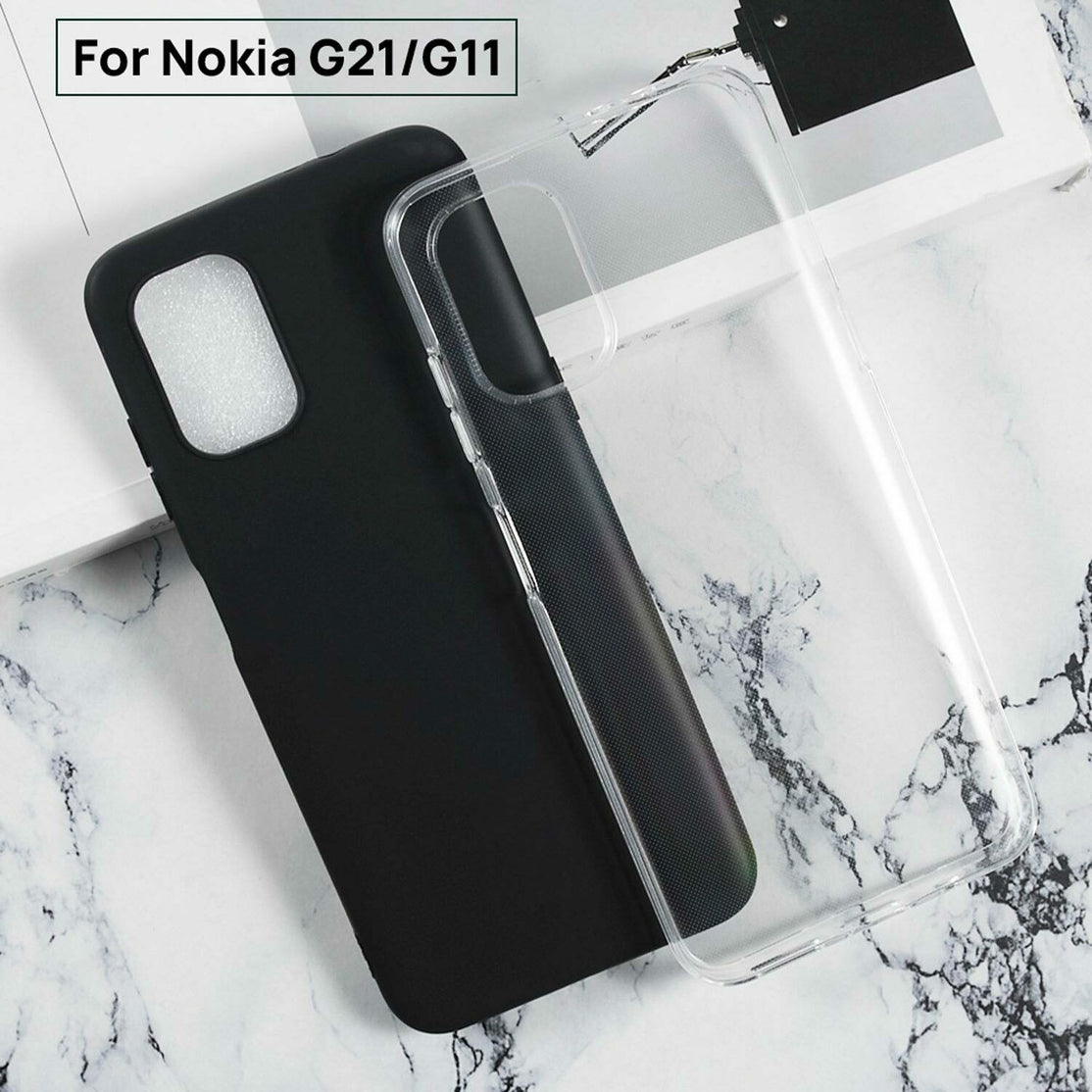 For Nokia C30 C21 Plus Clear Case Shockproof Slim Matte Cover