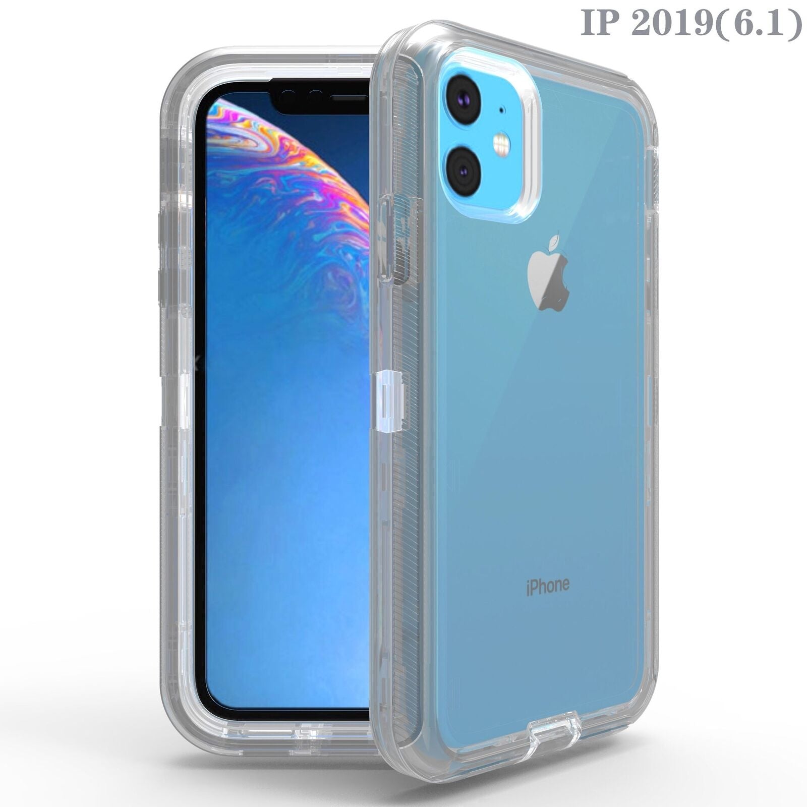 For iPhone 12 Pro Max Case Heavy Duty Shockproof 360 Full-body Clear Cover