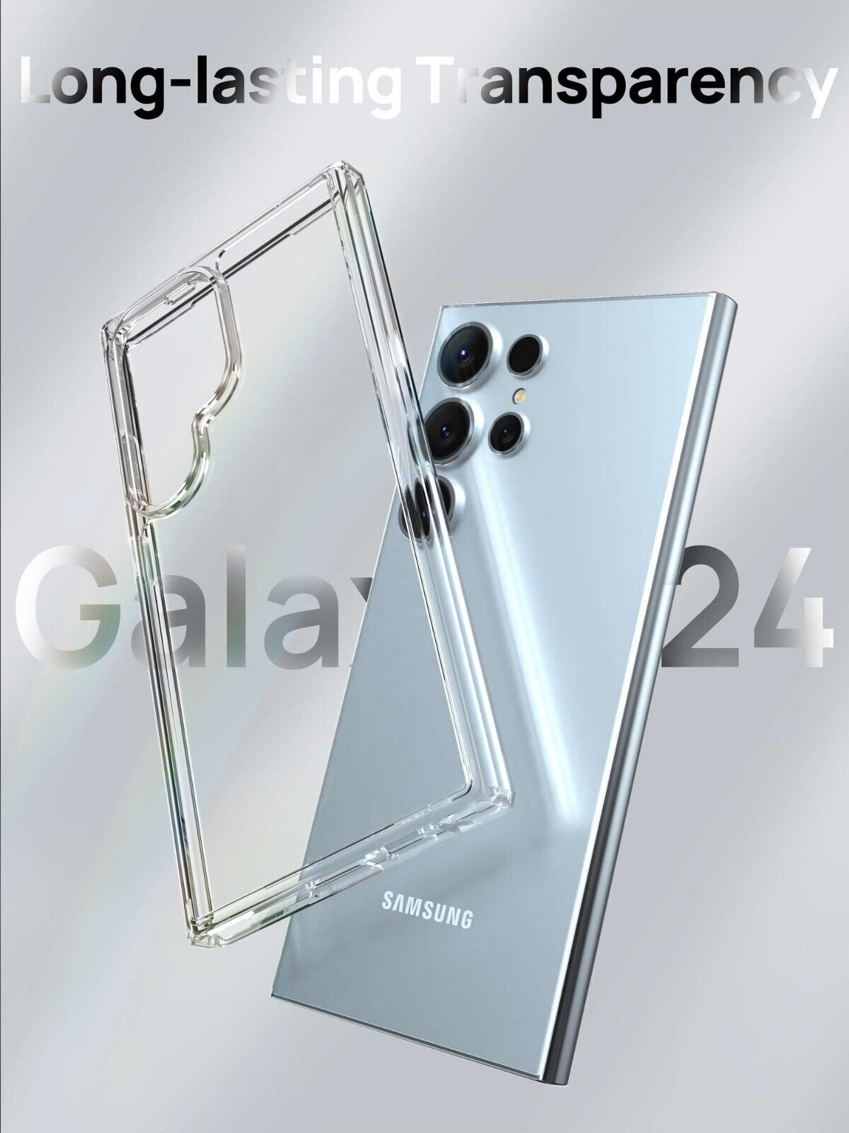For Galaxy S24 Plus Ultra 5G Case Shockproof Clear Slim Cover