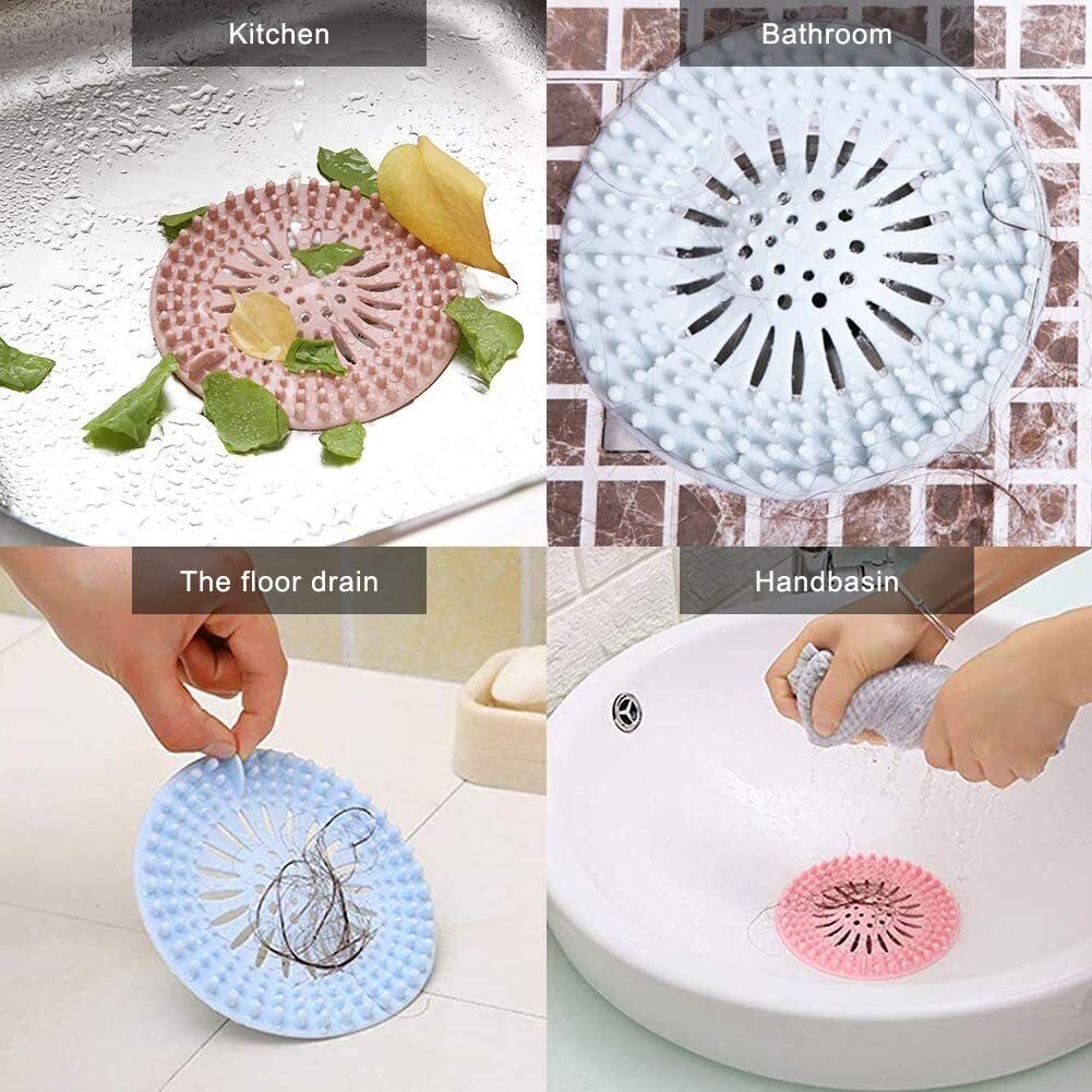 Hair Catcher Bath Stopper New Bathroom Drain Sink Strainer Filter Shower Covers