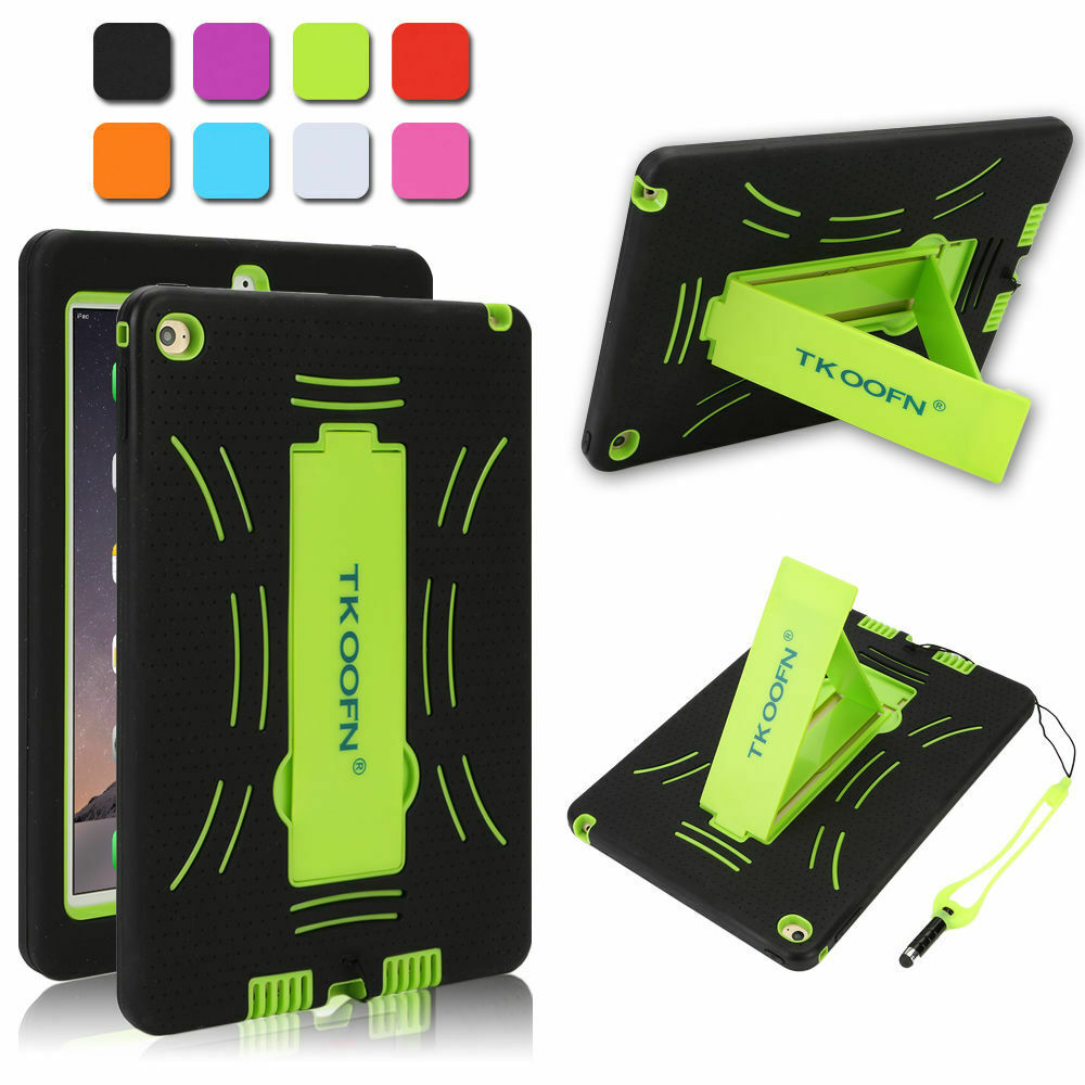 Kids Shockproof Case Heavy Duty Tough Kick Stand Cover for iPad Air