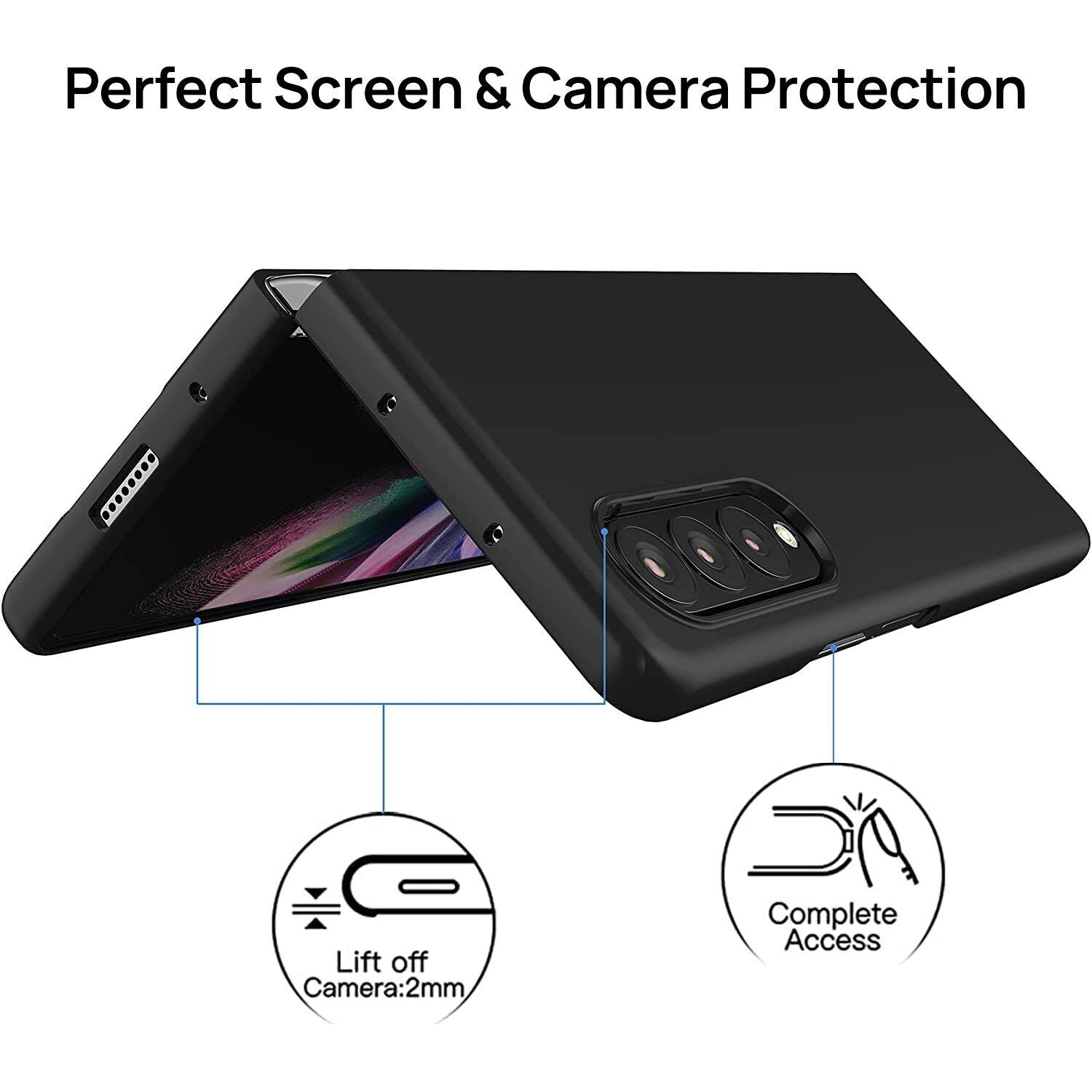 MAXSHIELD For Samsung Galaxy Z Fold 4 Flip 4 5G Case Heavy Duty Shockproof Cover