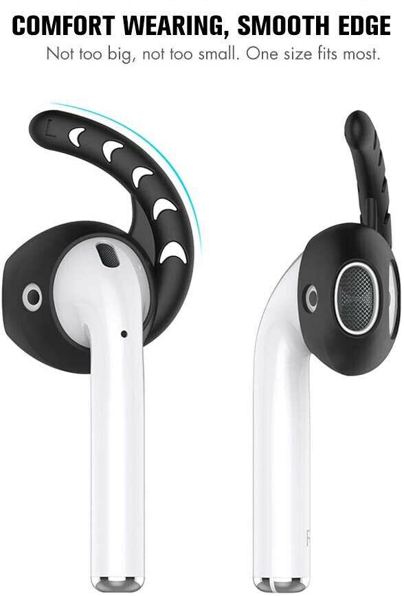 For AirPods 1 2th Gen EarPods Ear Hooks Cover Secure Holder AntiLost Loops Case