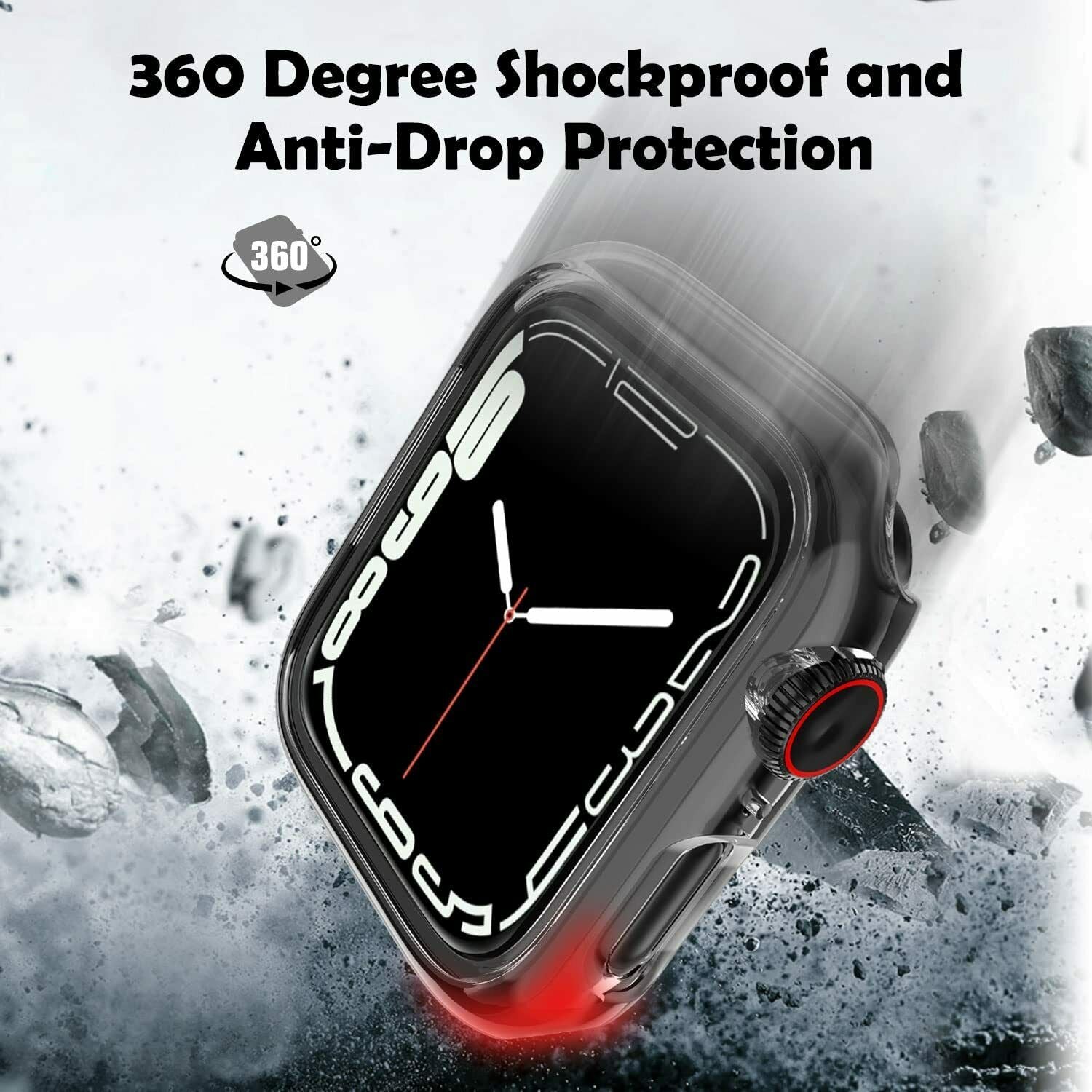 For Apple Watch 8 Case Full Cover Screen Protector