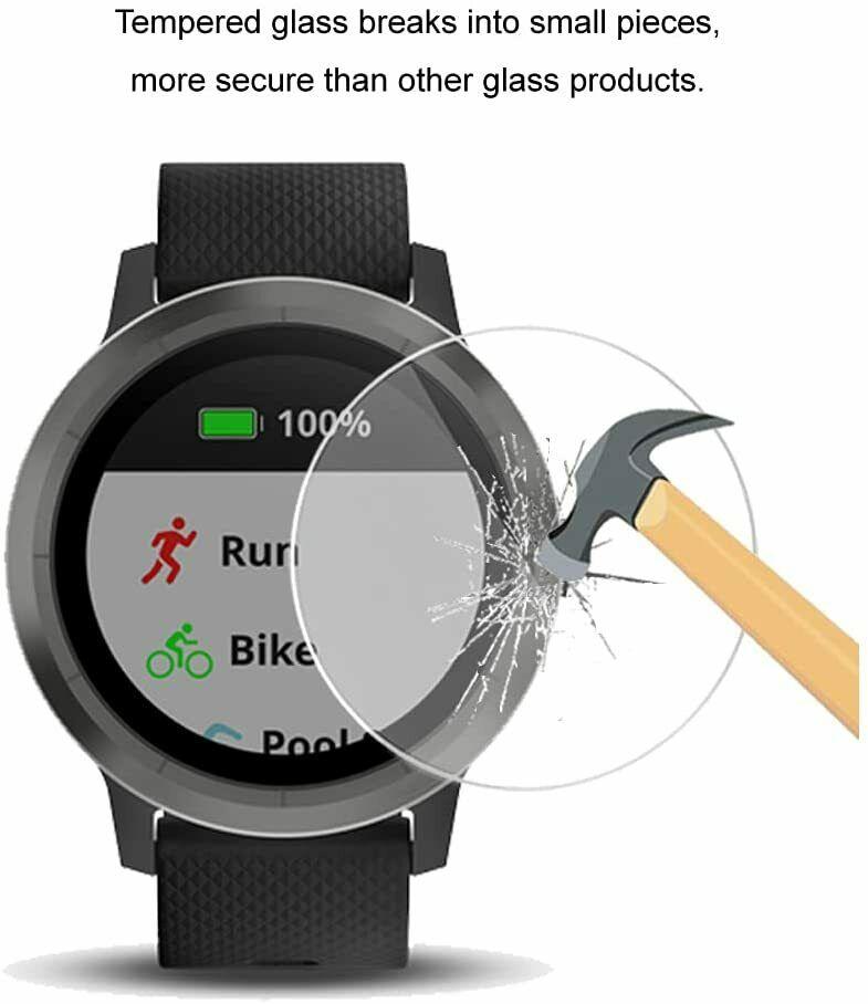 2X For Garmin Vivoactive 4 4S Tempered Glass Screen Protector Film Cover Guard
