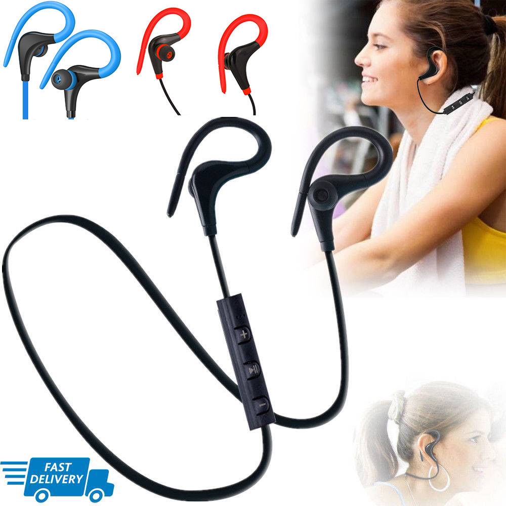 Wireless Sports Bluetooth Headphones,Stereo Earbuds Noise Cancelling Earphones-Blue
