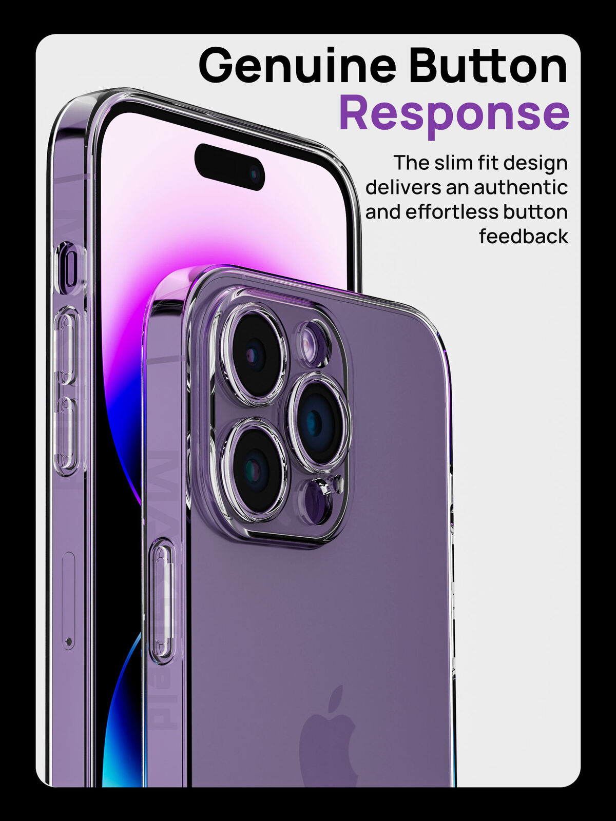 For Apple iPhone 14 Pro Max Plus Case Shockproof Clear Ultra Slim Soft TPU Cover+Screen Protector