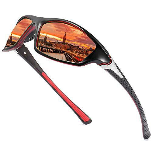 Men Sunglasses UV400 Polarized Glasses Fishing Sports Driving WrapAround Eyewear