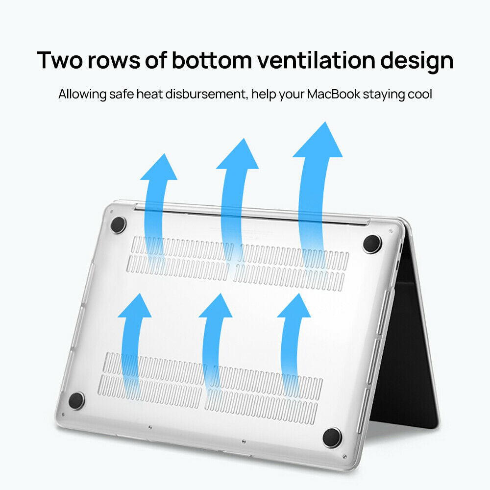 Case Clear Hard Shell Glossy Crystal Cover For Macbook Pro 16" 2023 M1 M2