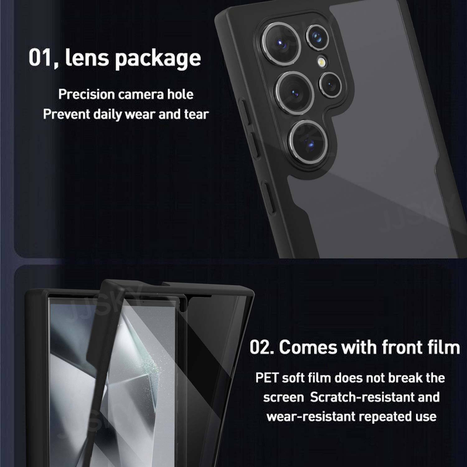 For Galaxy S24 Plus Ultra Shockproof Rugged 360 Full Body Case Cover