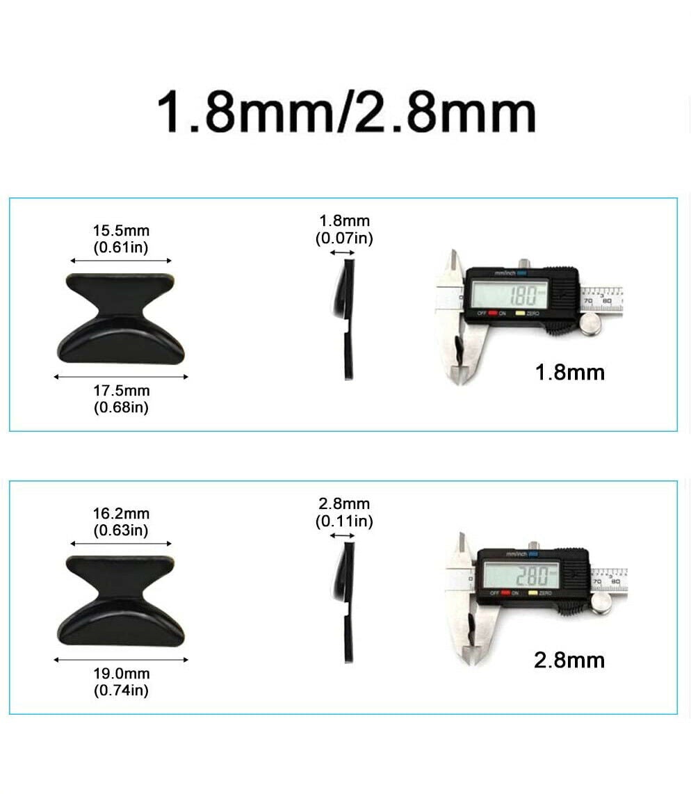 10/20 Pair Silicone Anti-Slip Stick On Nose Pads For Eyeglass Sunglasses Glasses