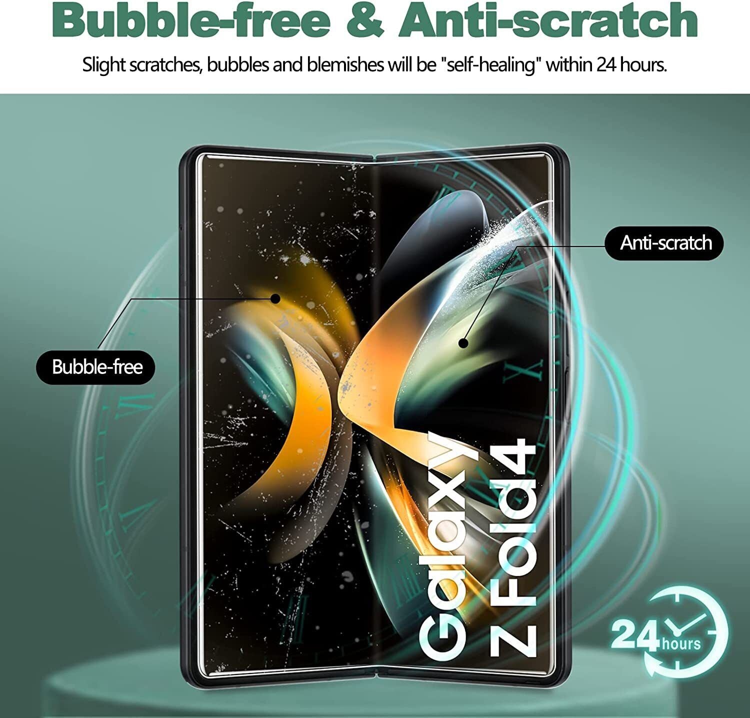MAXSHIELD For Galaxy Z Fold 4 5G Screen Protector Full Coverage Film Case