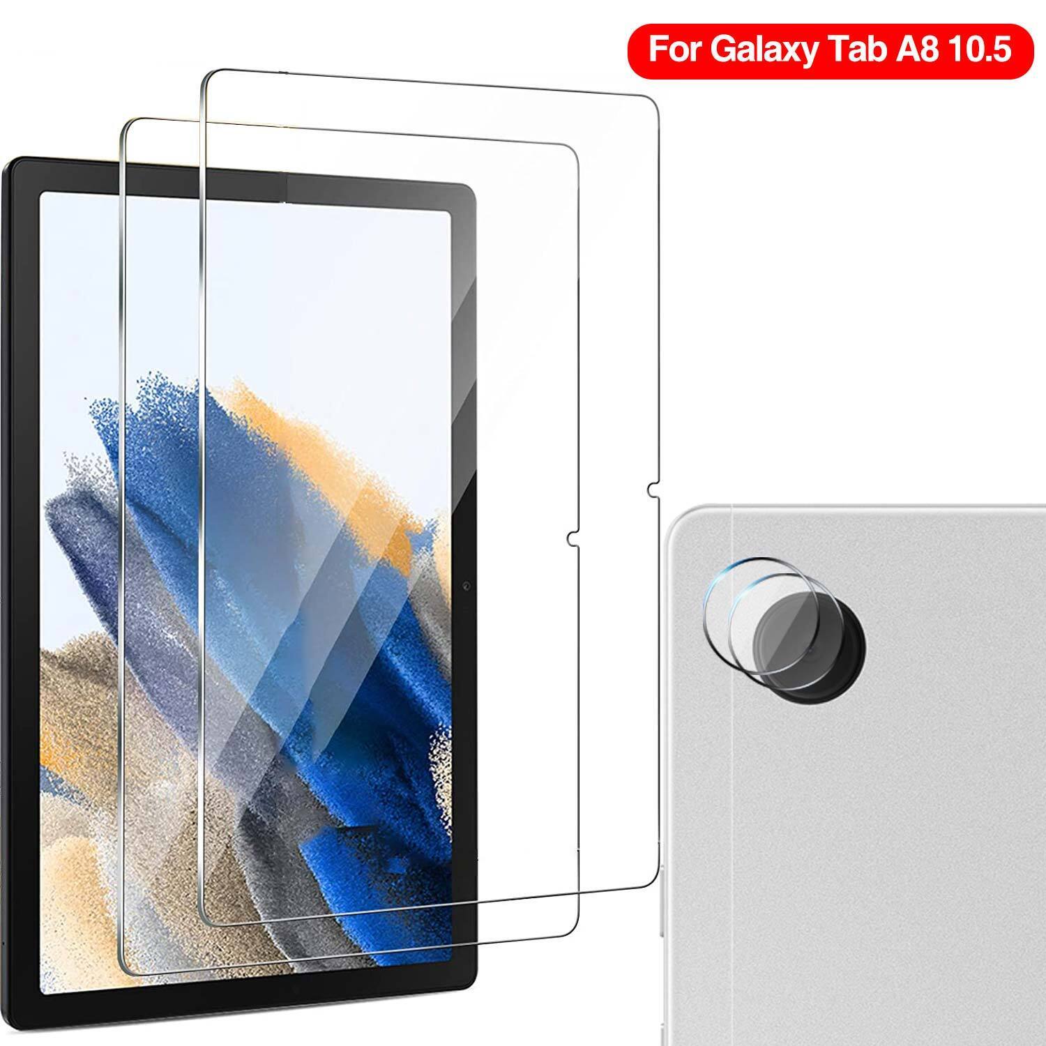 2X Fr Samsung Galaxy Tab A8 10.5 2021 Tempered Glas Camera Lens Screen Protector
