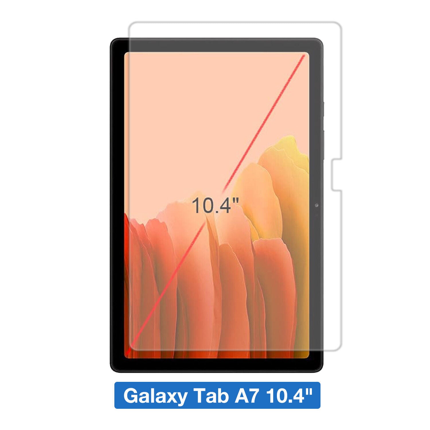 For Samsung Galaxy Tab A7 A7 Lite Tempered Glass Screen Protector Full Cover