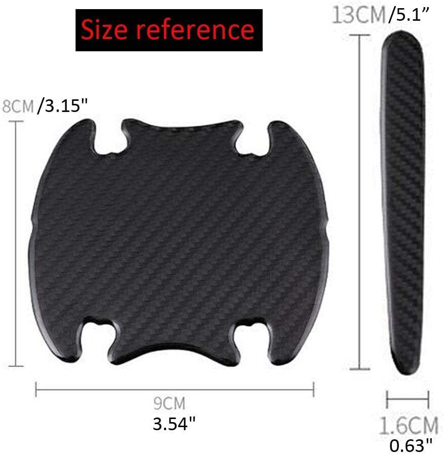 8PS Car Door Handle Sticker Rearview Mirror Scratch Protector Film Strips Cover