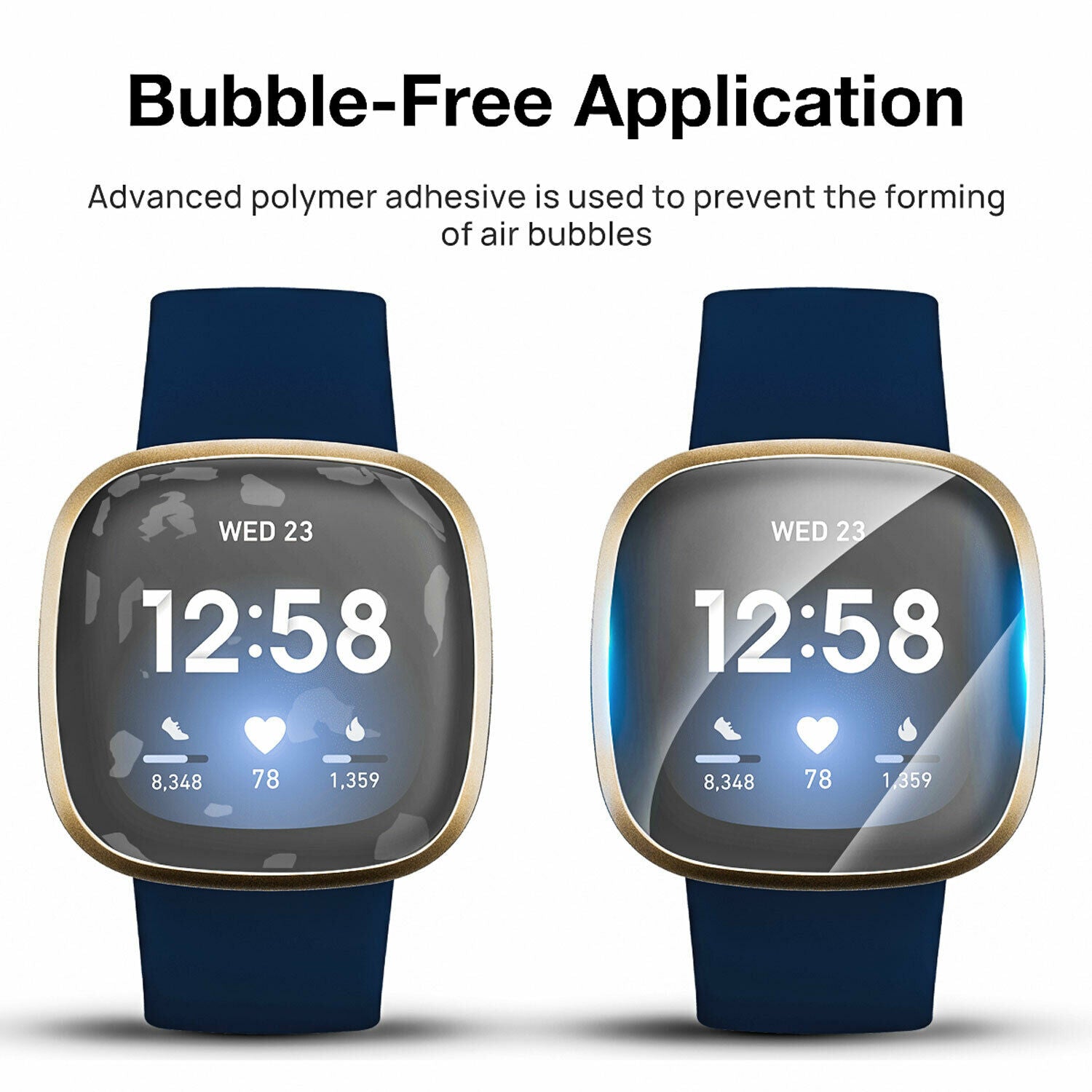 [5 Packs] For Fitbit Luxe Full Coverage Hydrogel Screen Protector Film