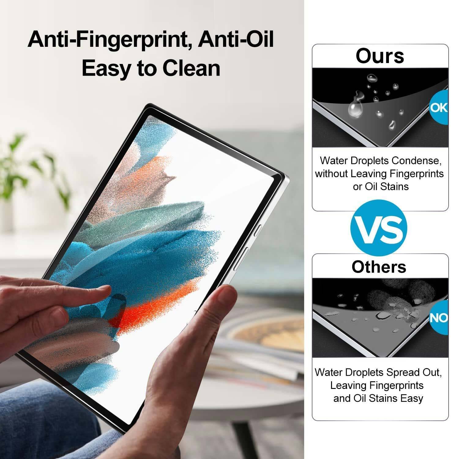 2X Fr Samsung Galaxy Tab A8 10.5 2021 Tempered Glas Camera Lens Screen Protector