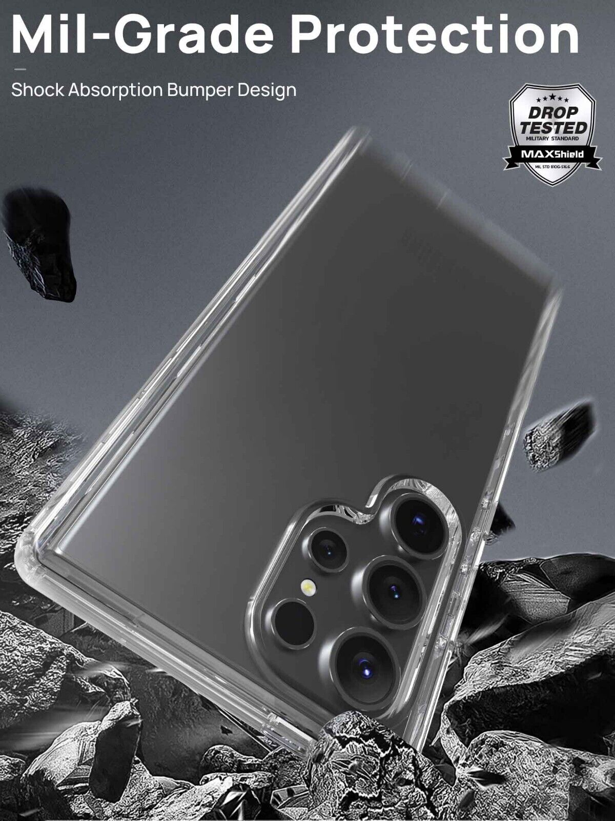 For Galaxy S24 Plus Ultra Case Clear Shockproof 360 Full Body Cover