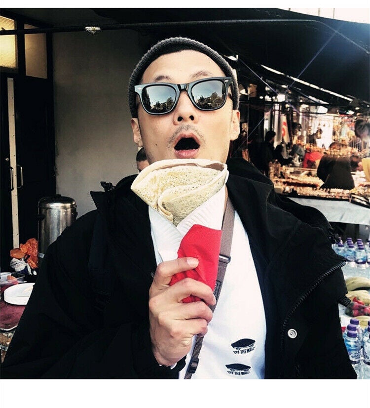 Polarized Mens Sunglasses Polarised Square Frame Sports Driving Glasses