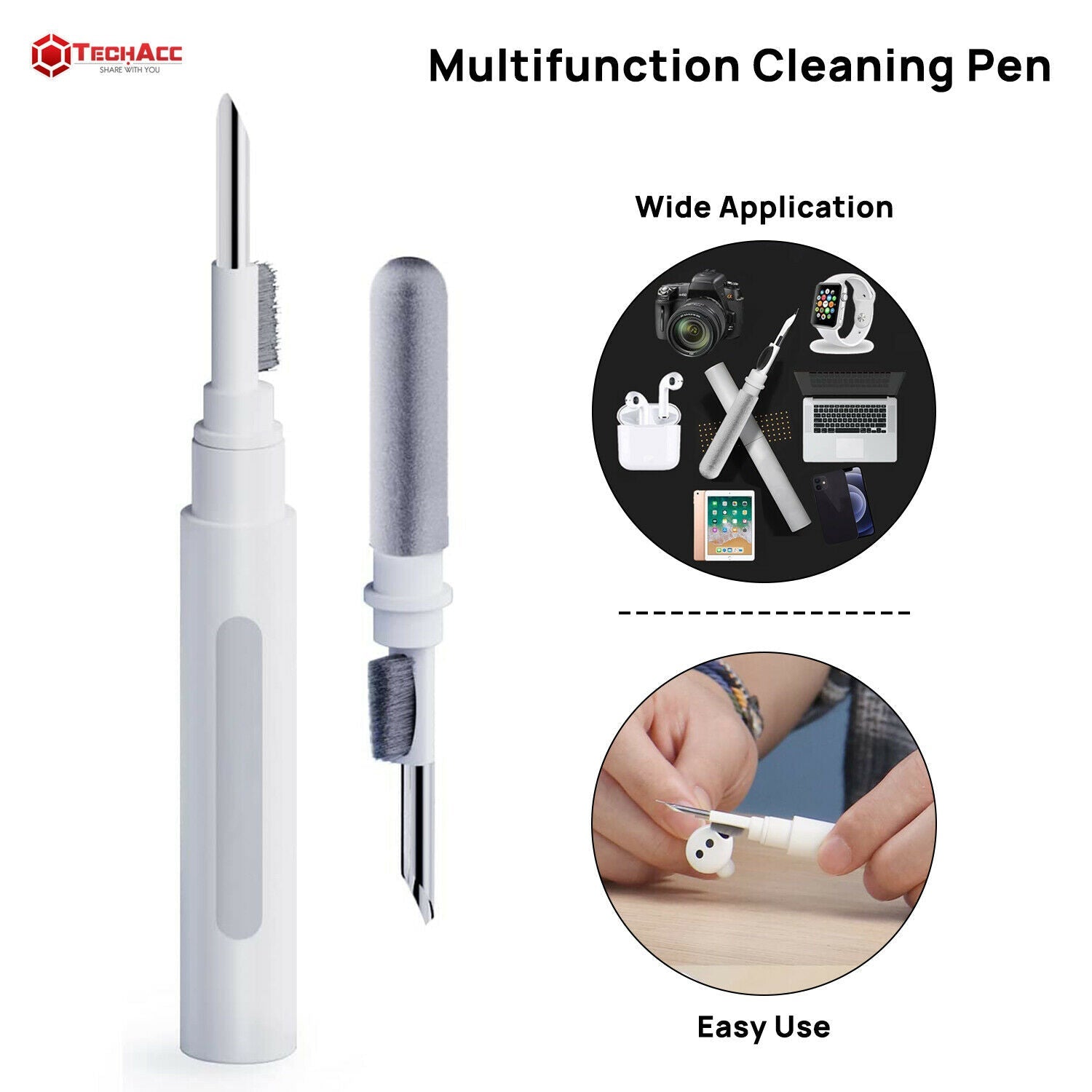 Bluetooth Earbuds Cleaning Pen Kit Clean Brush for Airpods Wireless Earphones