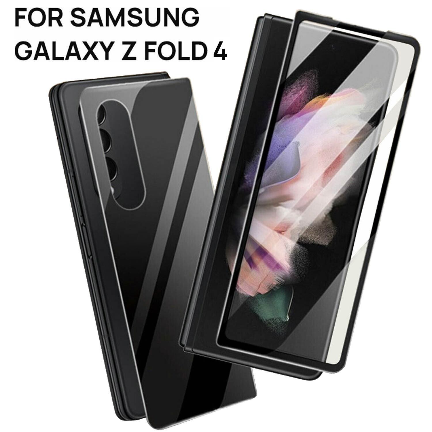 MAXSHIELD For Galaxy Z Fold 4 5G Tempered Glass Screen Protector Case Friendly