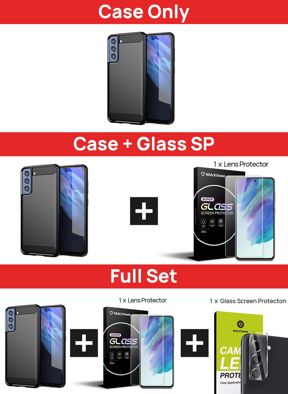 For Samsung Galaxy S24 Plus Ultra Shockproof Case Cover