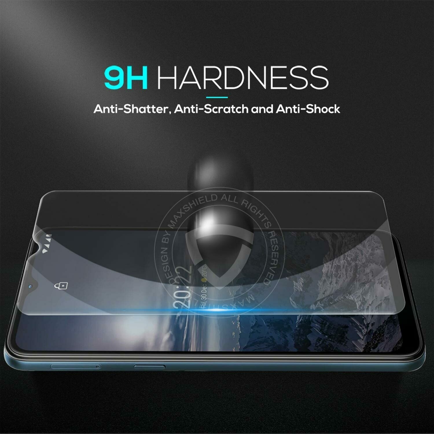 MAXSHIELD For Nokia XR20 5G G21 G20 Full Cover Tempered Glass Screen Protector