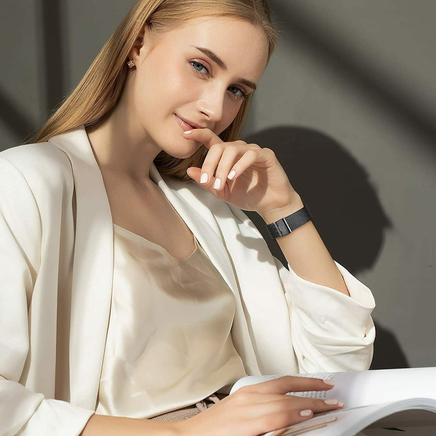 For Fitbit Versa 2 3 Lite Milanese Stainless Magnetic Smart Watch Band WristBand