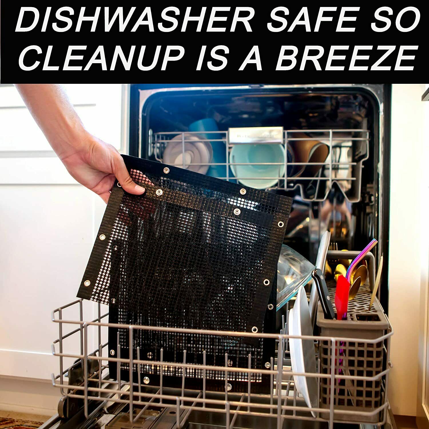 Non-stick BBQ Grilling Mesh Bag Outdoor Camping Barbecue Grill Mats Cooking Pads