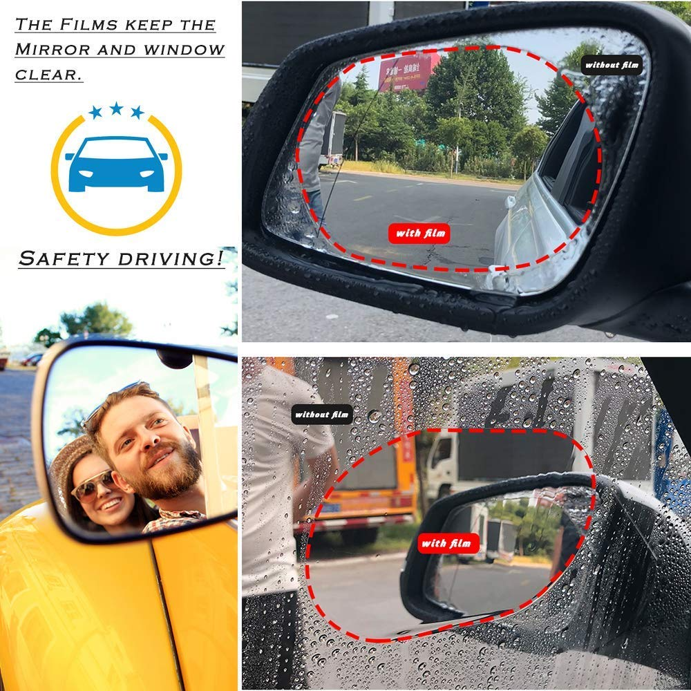 Car Side Truck Rearview Mirror Protector Film Waterproof Anti-Fog Rain-Proof AU