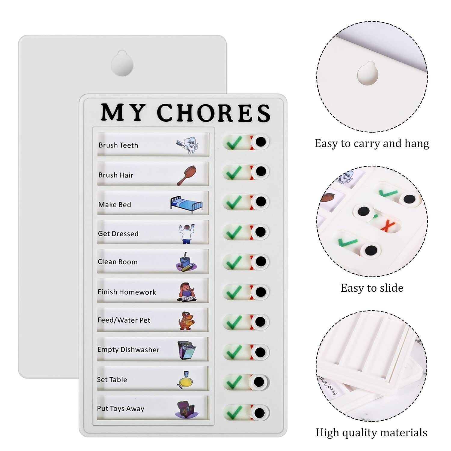 My Chores Chart Memo Board Kids Elder Care RV Checklist To Do List Planner Notes