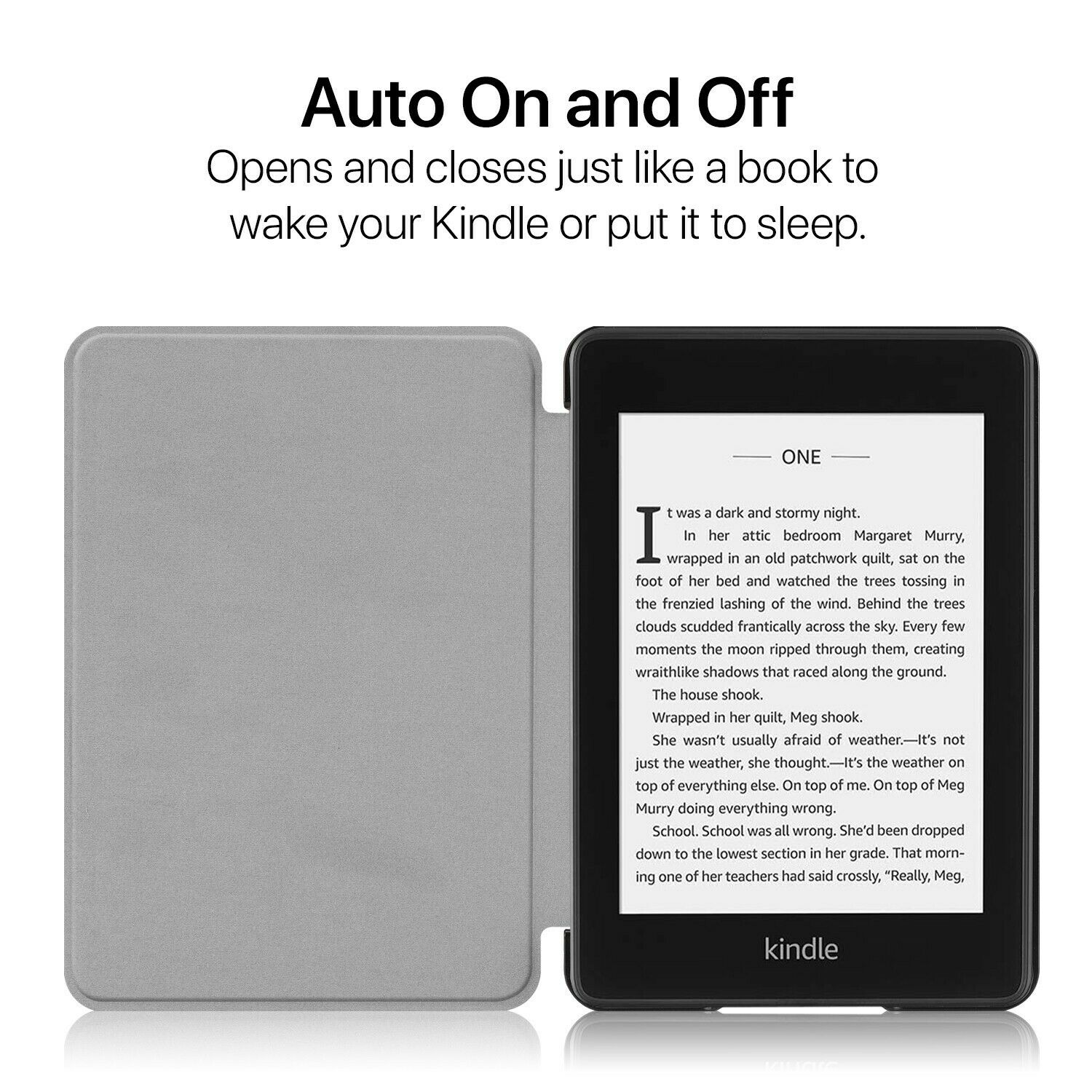 Shockproof Leather Case Cover For Amazon Kindle Paperwhite 1/2/3 (DP75SDI)-Navy