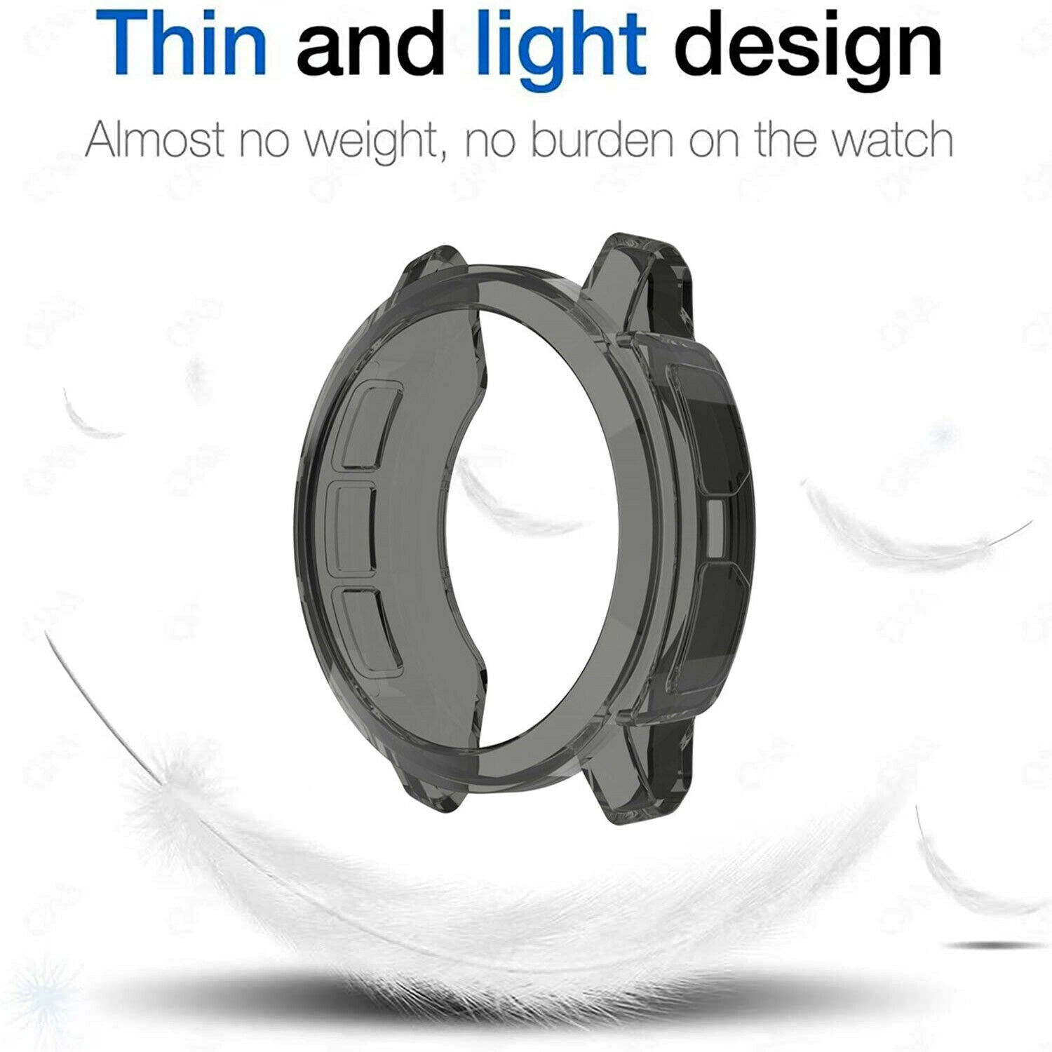 For Garmin instinct 2 2S Clear Case Cover Shockproof Shell Charging Cable AU