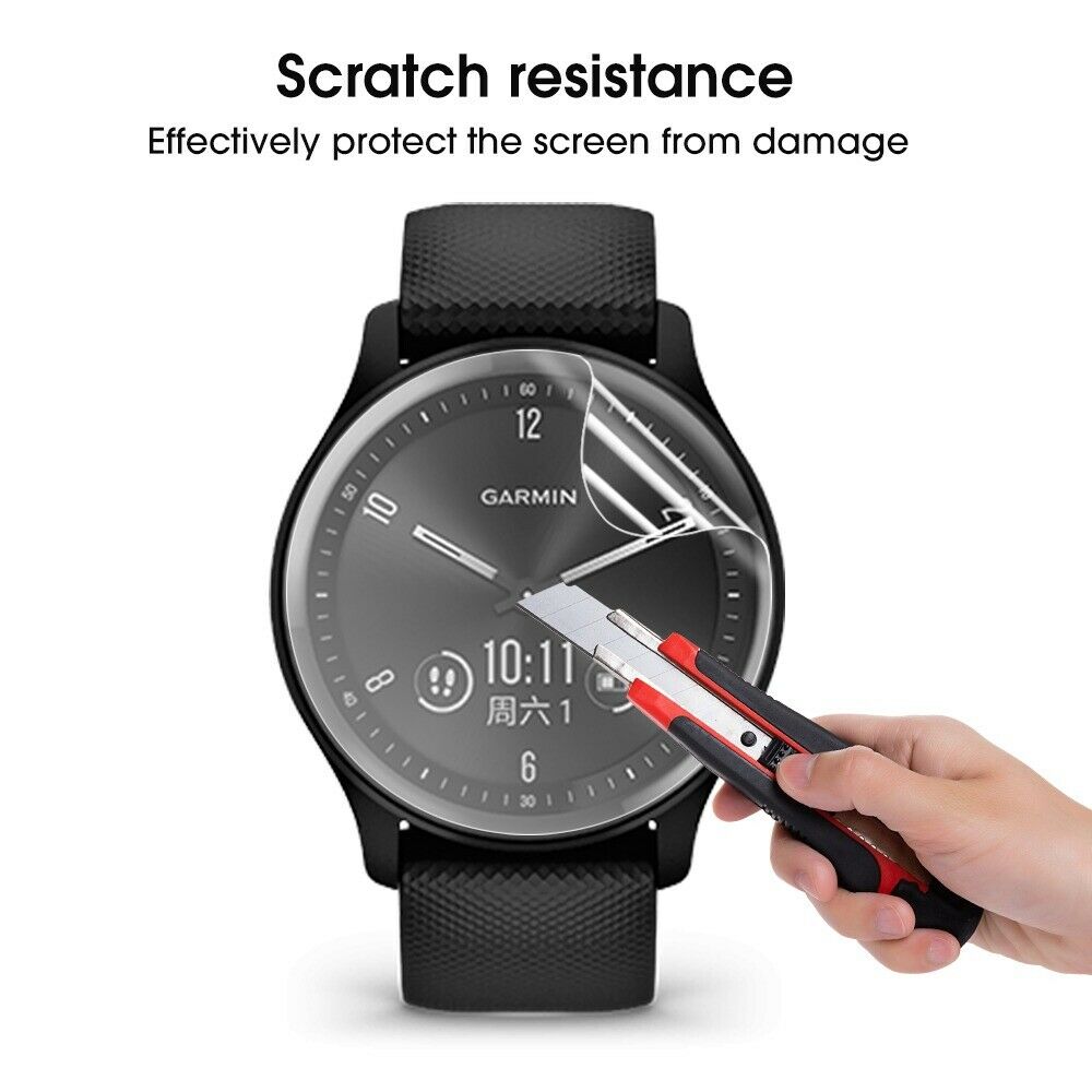 3x For Garmin Vivomove Style Sport Screen Protector Full Cover Hydrogel HD Film
